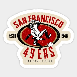 Vintage 49ers Sticker